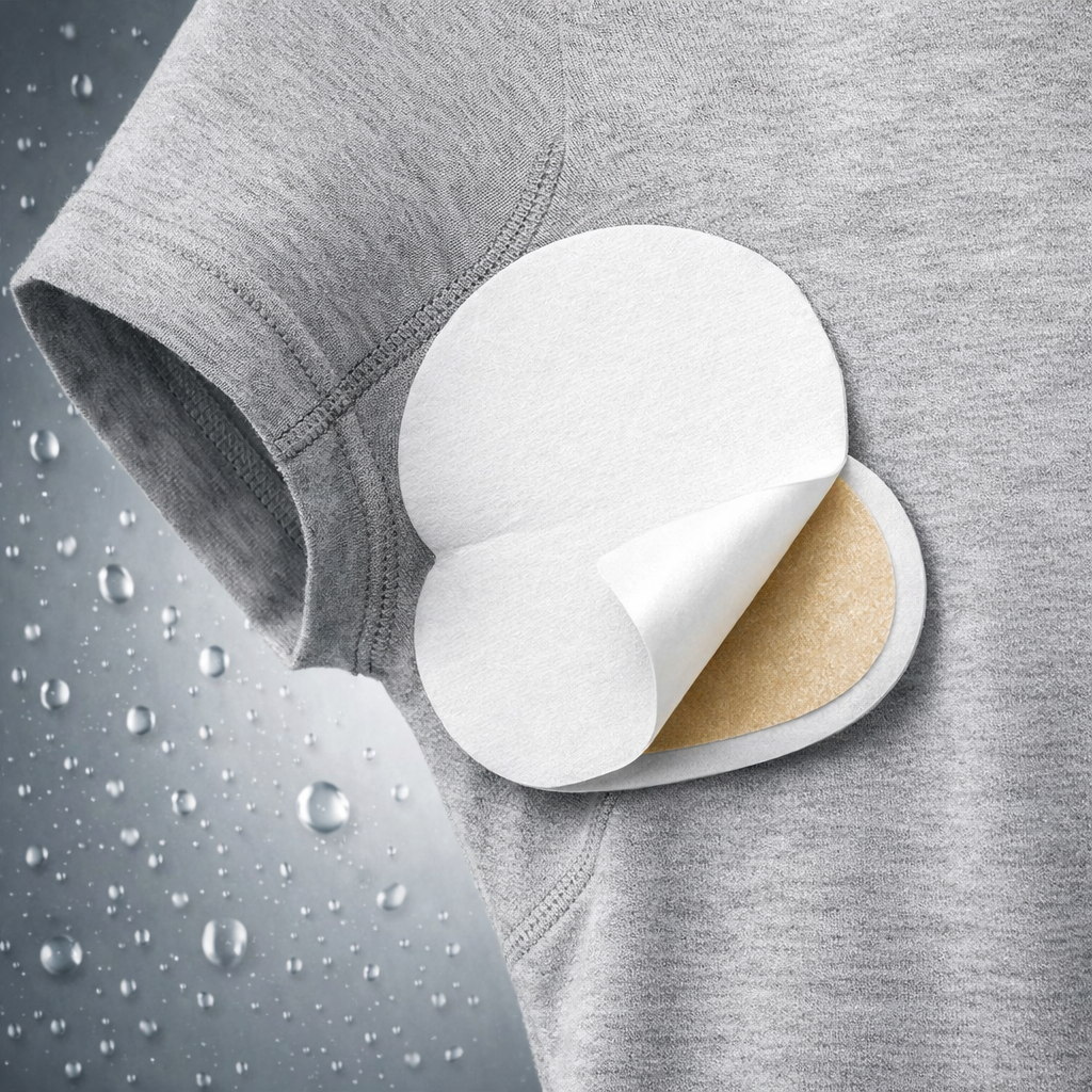 underarm sweat pad attached inside shirt for men sweat protection